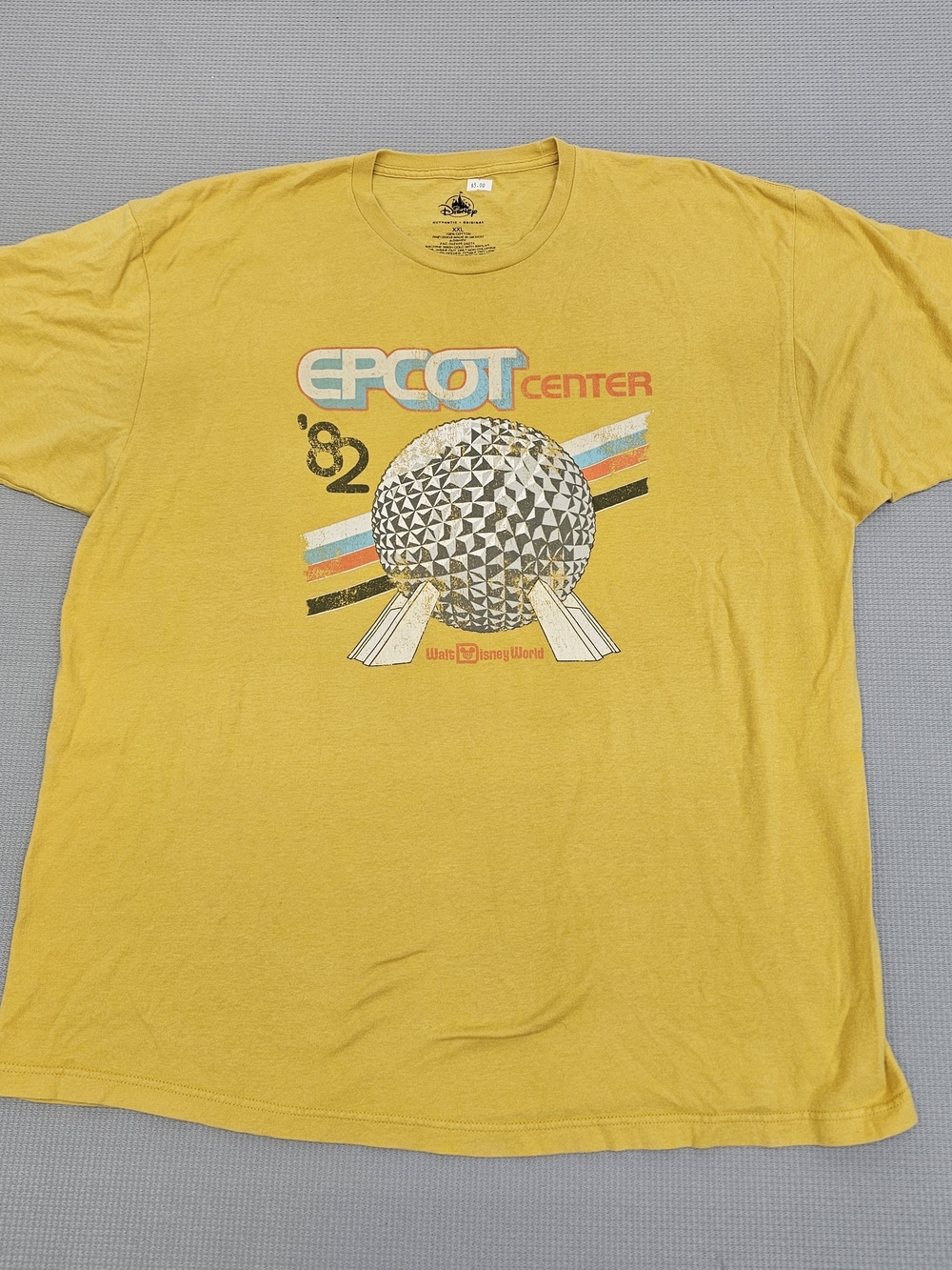 Disney Yellow EPCOT Center '82 Graphic Tee 0079
